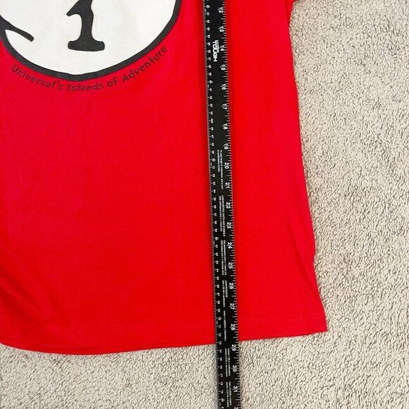 Universal studios Dr Suess Thing 1 Tshirt Sz Lg Red Islands Of adventure Cat Hat - Picture 6 of 7